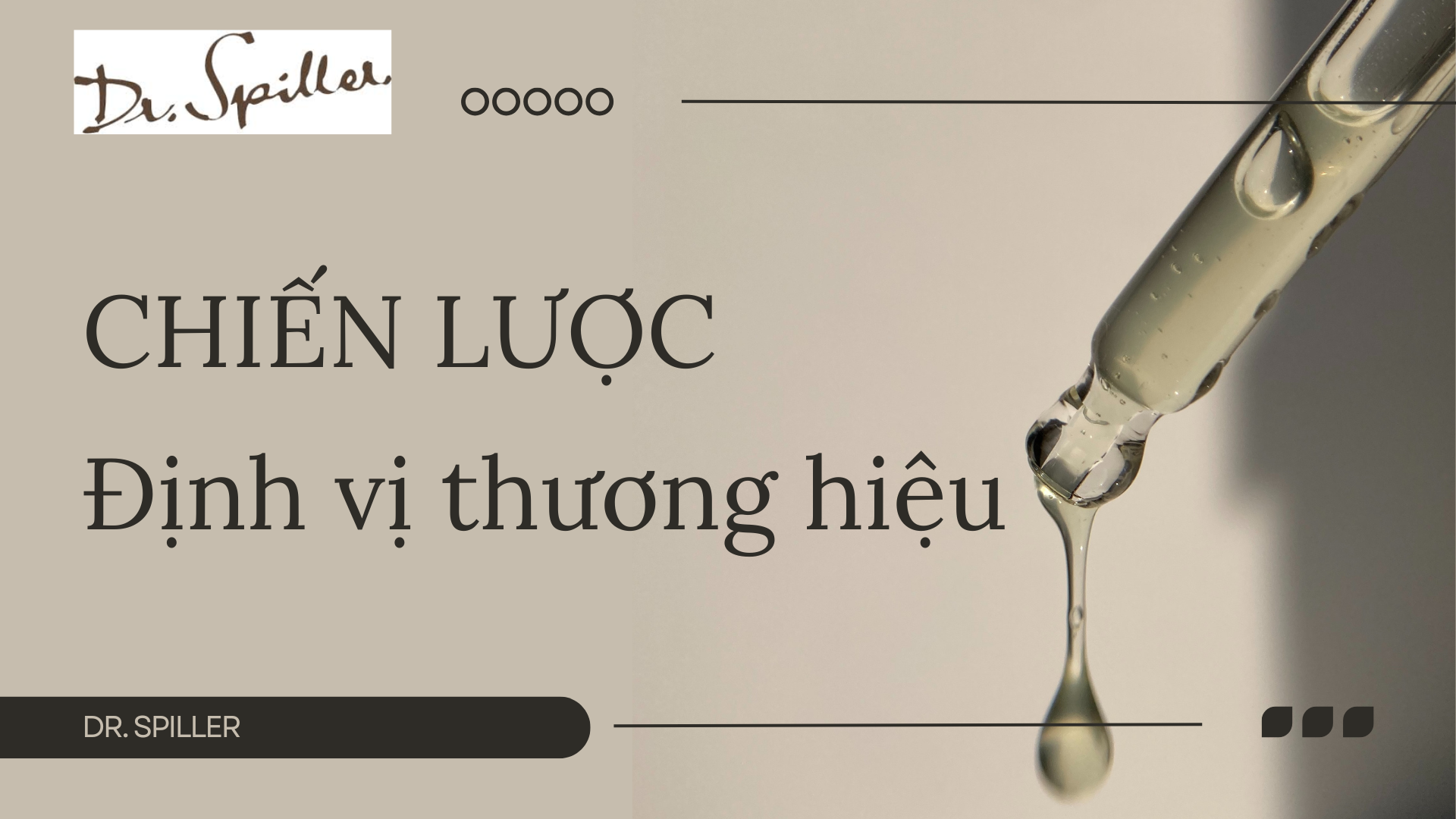 Dự án Tư vấn chiến lược định vị & Thiết kế nhận diện Thương hiệu – Dr. Spiller