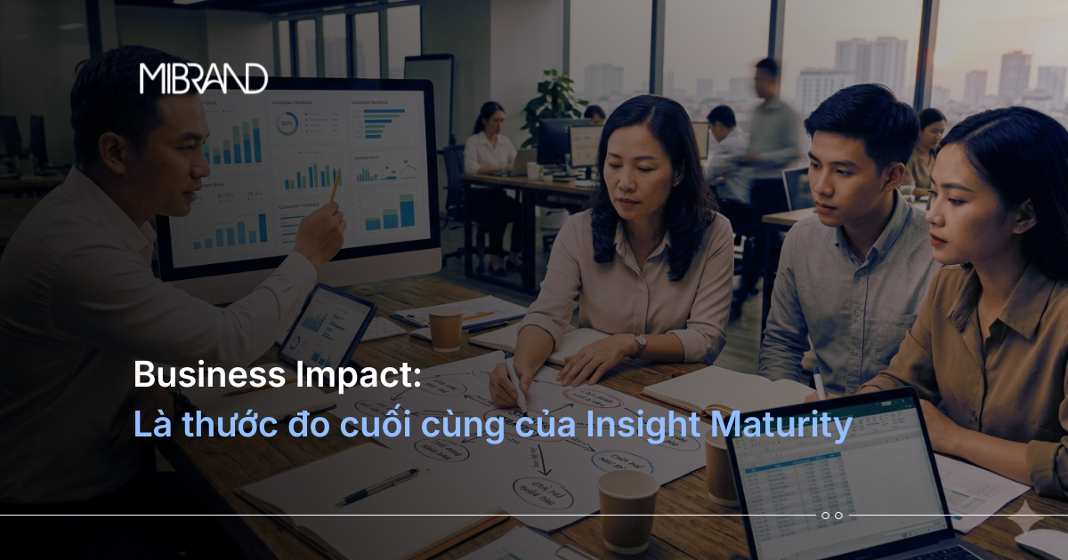 Business impact là thước đo cuối cùng của insight maturity