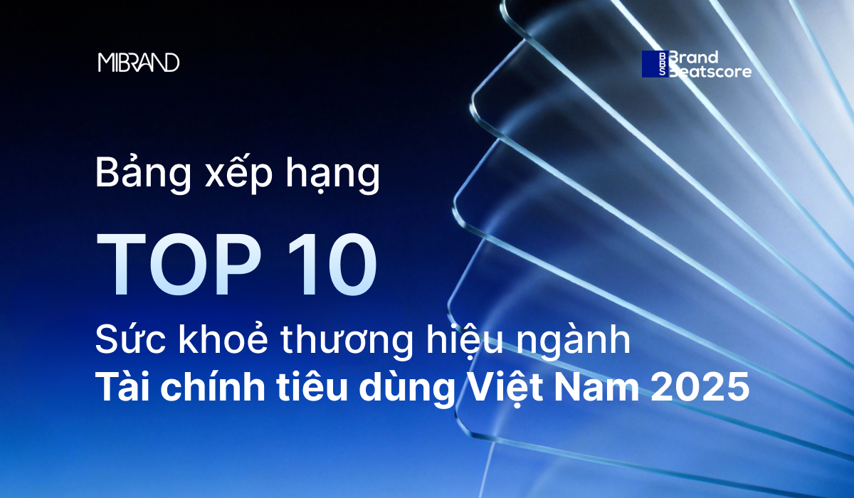 Mibrand công bố bảng xếp hạng sức khỏe thương hiệu Tài chính tiêu dùng Việt Nam 2025