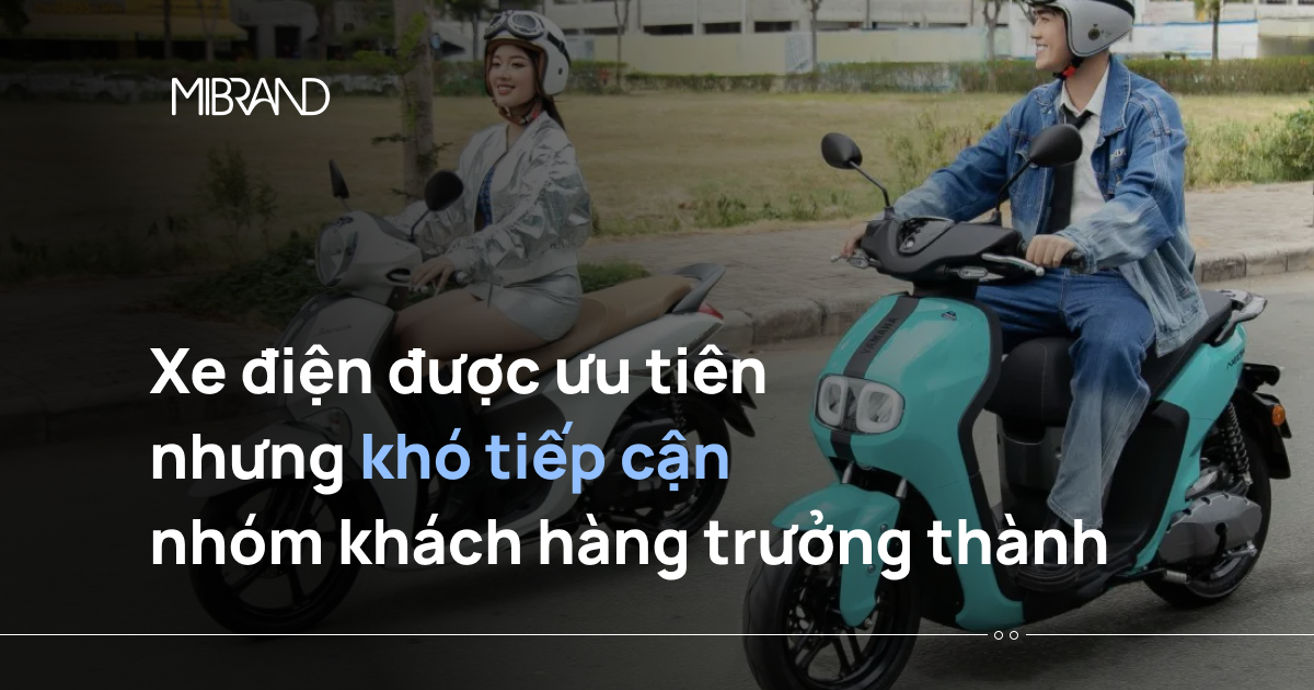 Xe điện được ưu tiên nhưng khó tiếp cận nhóm khách hàng trưởng thành