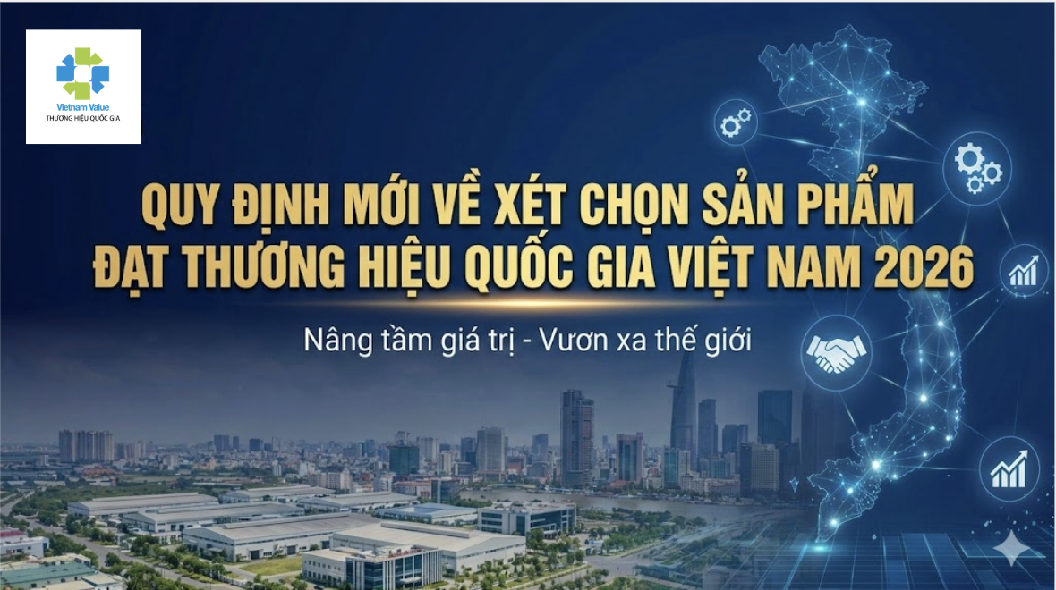 Quy định mới về xét chọn sản phẩm đạt Thương hiệu quốc gia Việt Nam 2026